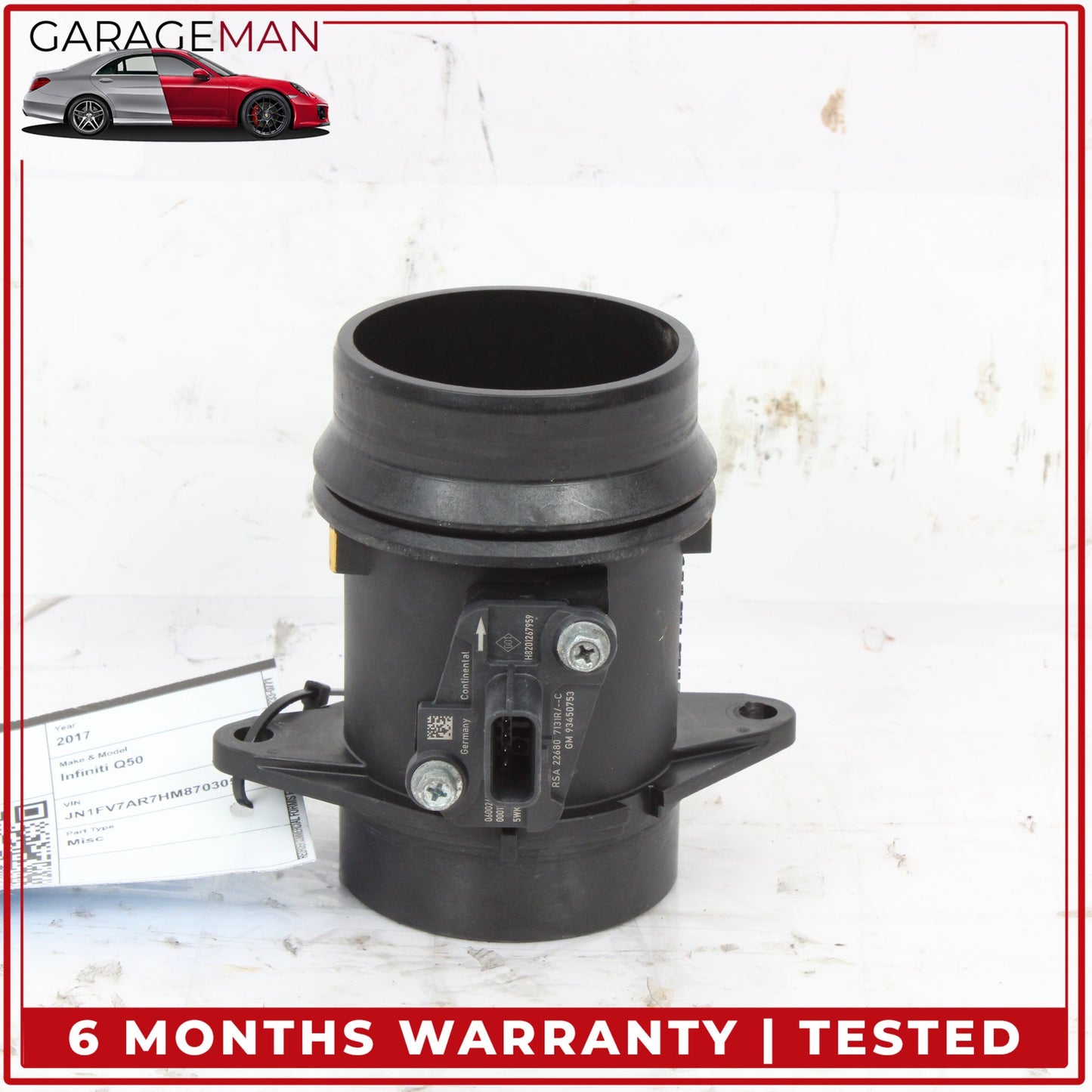 2016-2024 Infiniti Q50 Q60 MAF Mass Air Flow Meter Sensor 226807131R OEM