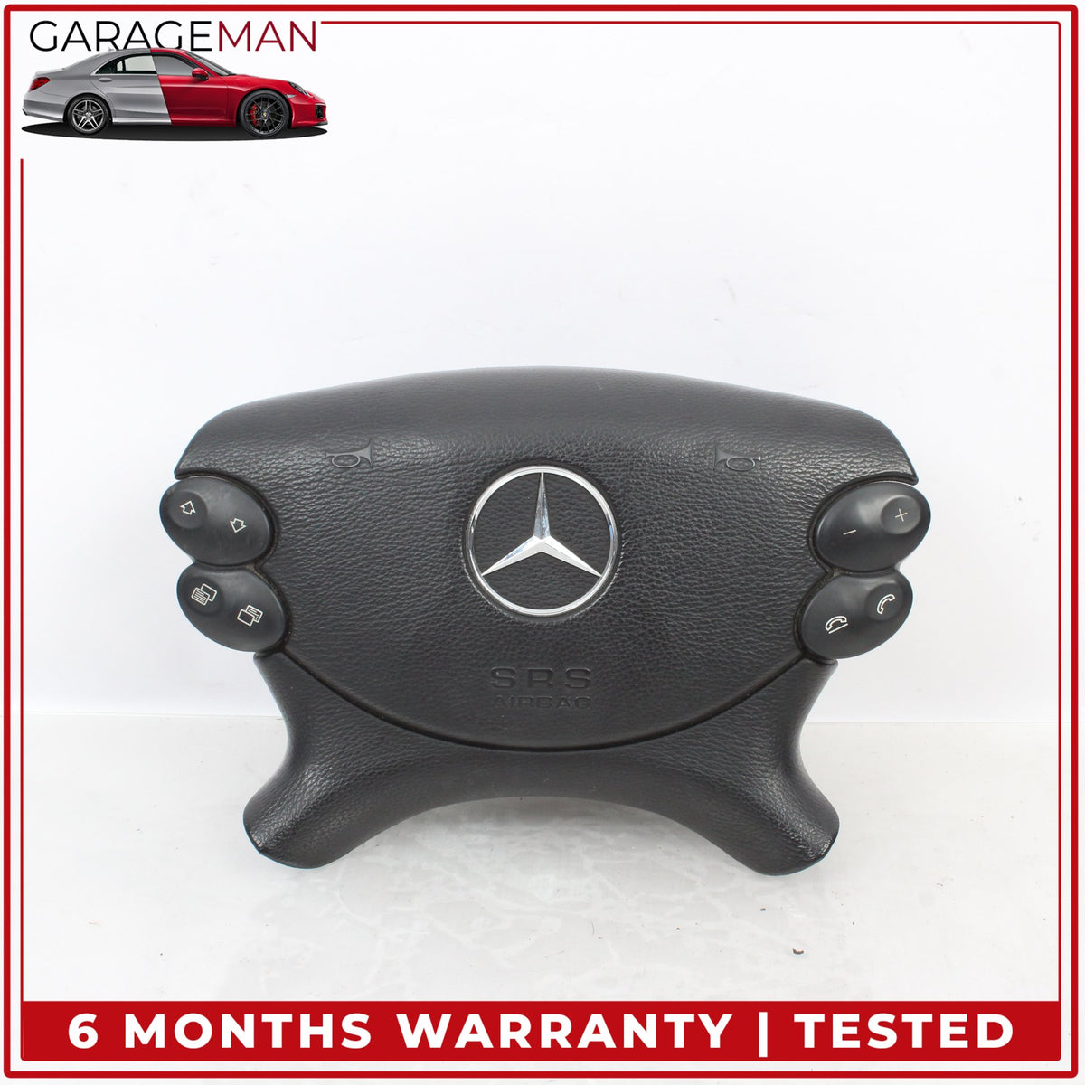 2003-2012 Mercedes W211 E350 Front Left Driver Side Steering Wheel Airbag OEM