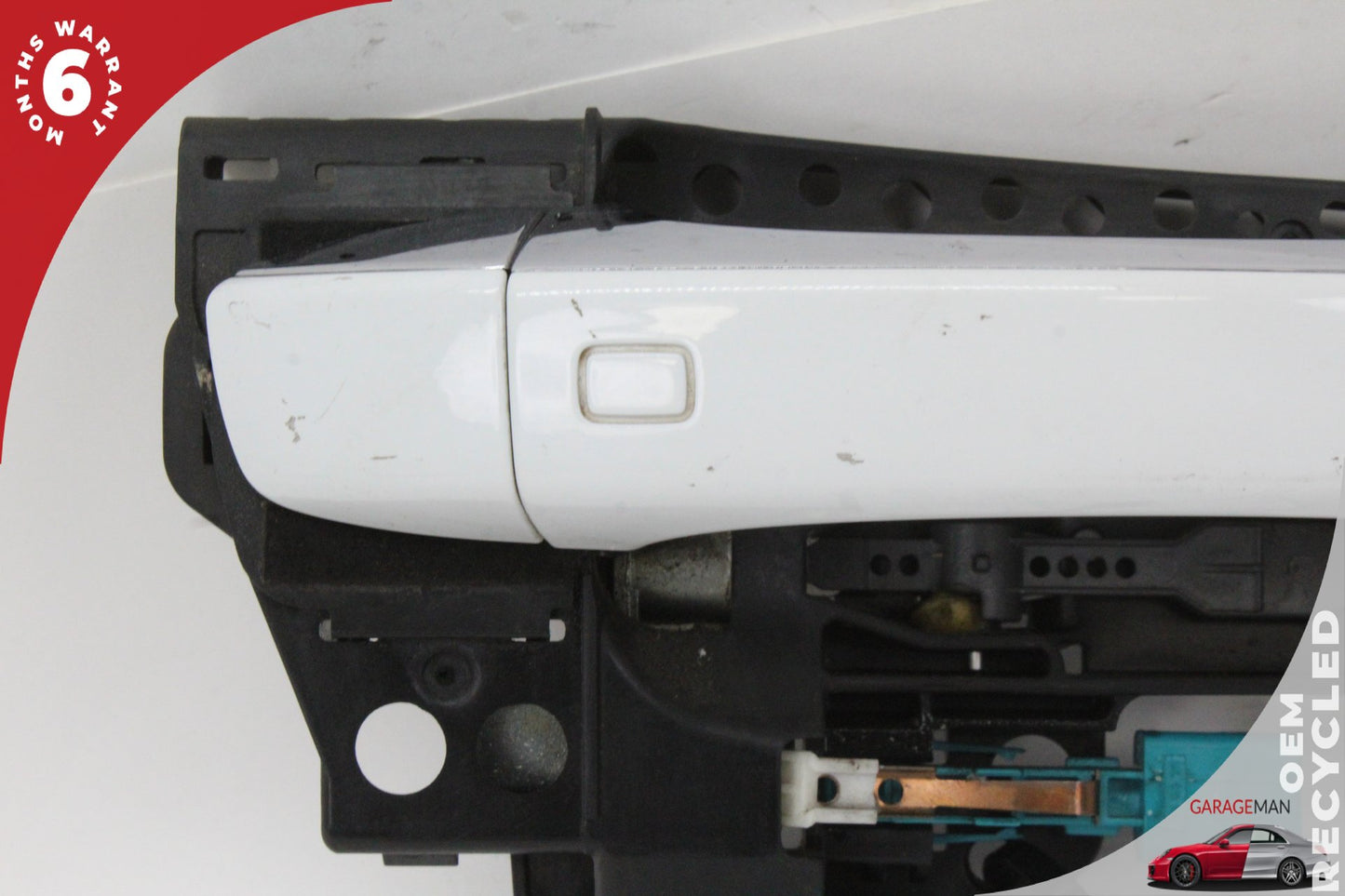 2012-2018 Audi A7 Right Passenger Side Exterior Door Handle White 4H0837886 OEM
