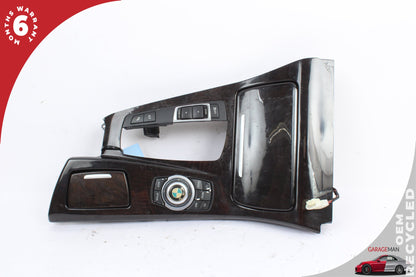 2011-2013 BMW 550i F10 Sedan Center Console Trim w/ iDrive Controler and Cup Holder 9206401