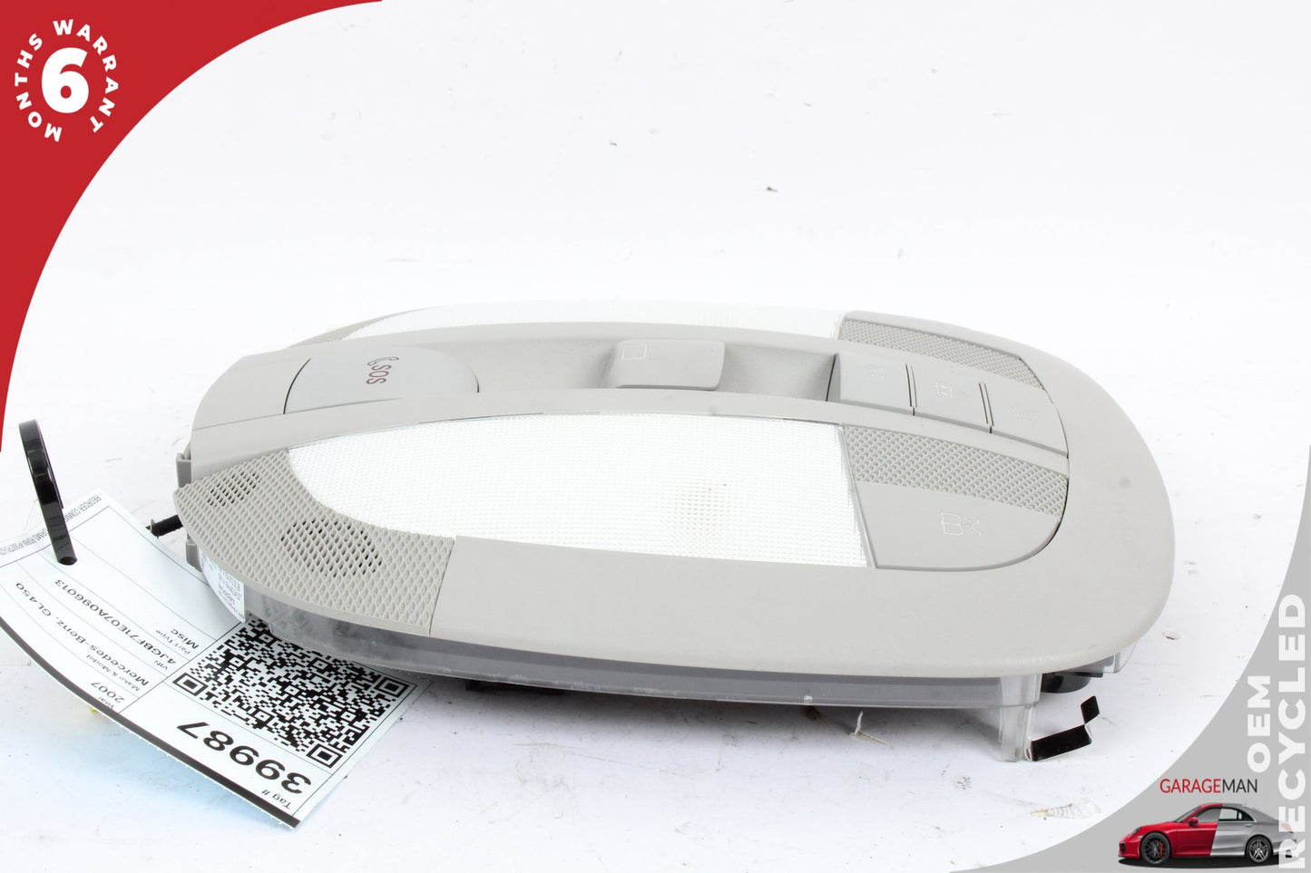 2006-2013 Mercedes X164 GL450 ML350 R350 Front Overhead Dome Light Lamp Gray OEM