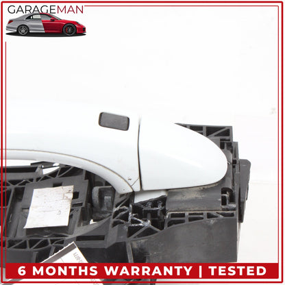 2007-2015 Audi Q7 Rear Left Driver Side Exterior Door Handle White Metallic OEM