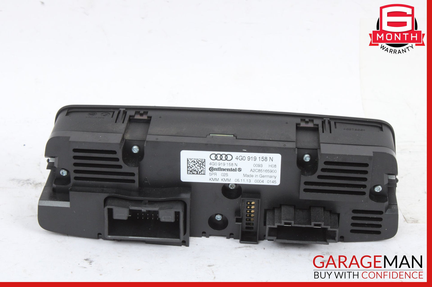 2012-2018 Audi S7 Rear A/C AC Climate Control Switch Panel 4G0919158N OEM