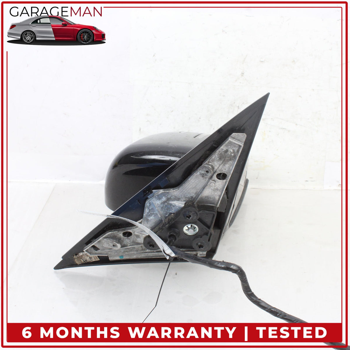 2010-2013 Mercedes W221 S550 Front Left Side Door Rear View Mirror Black OEM