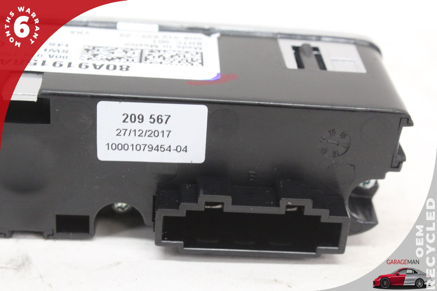 2018-2024 Audi Q5 Rear Seat A/C Heater Climate Control Switch 80A919158A OEM