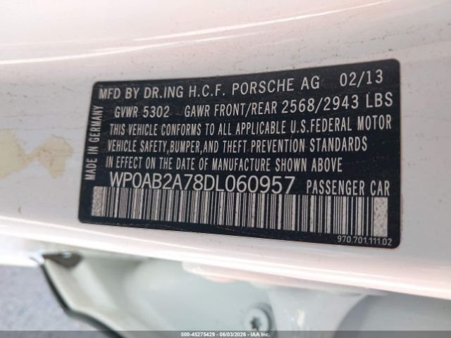Parting Out- 2013 Porsche Panamera 970- 171