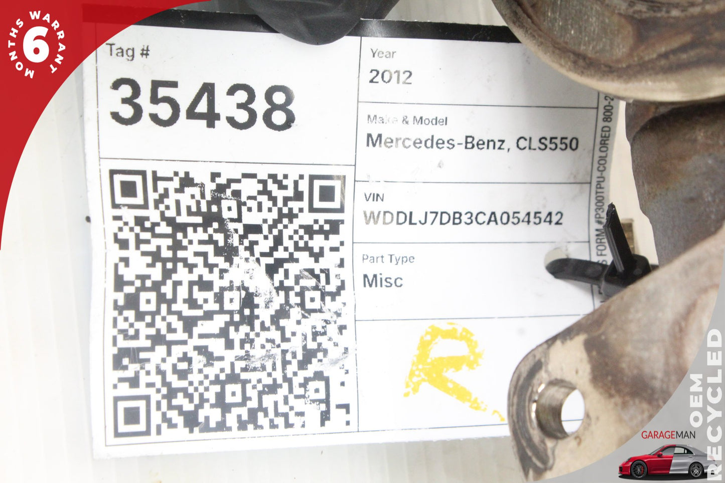 2011-2020 Mercedes W218 CLS550 Right Turbocharger Turbo Charger Manifold OEM