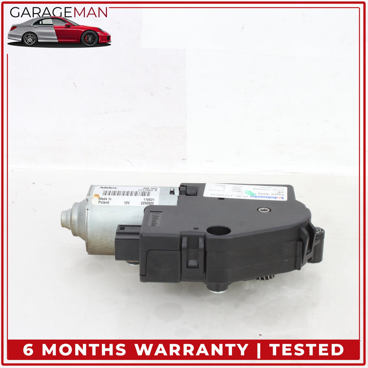 2012-2018 BMW 650i F13 Sun Roof Drive Motor (Set of 2) 7193398 OEM