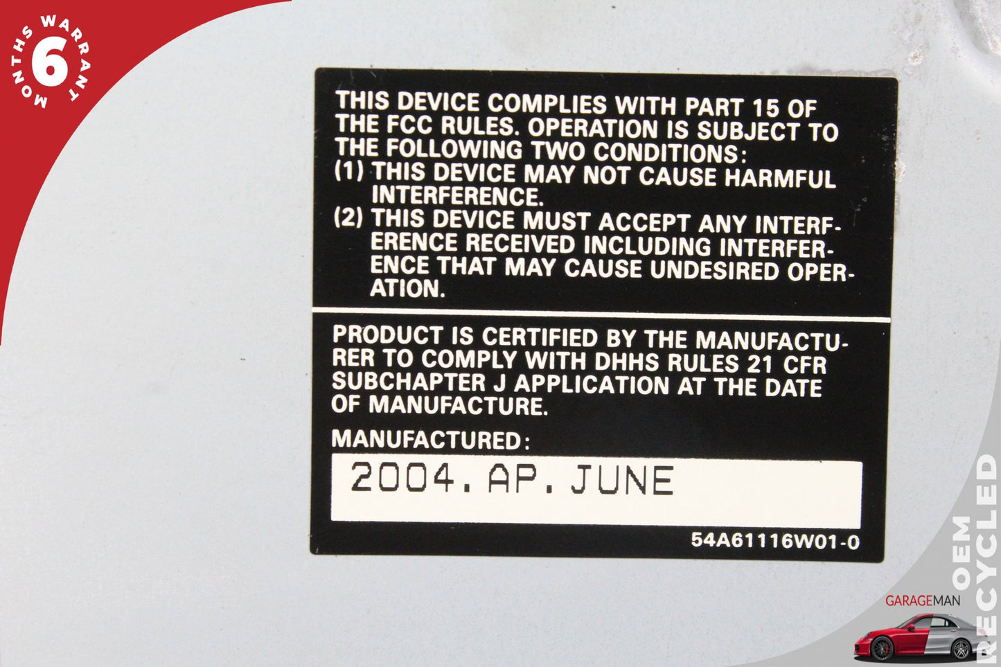 2000-2006 Jaguar XK8 X100 Convertible DVD Player LJD2442AB