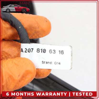 2010-2017 Mercedes C207 E550 Coupe Left Door Rear View Mirror w/ Blind Spot OEM