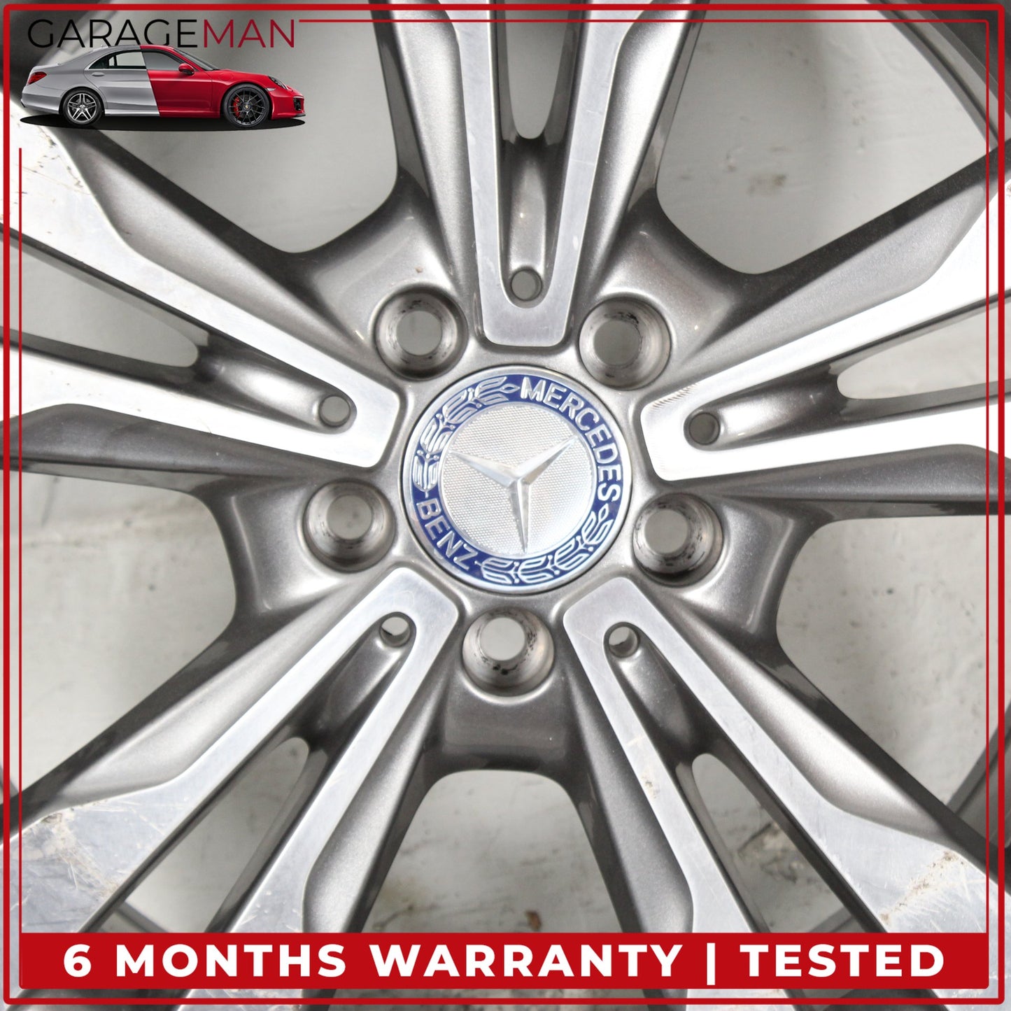 2015-2023 Mercedes W205 C300 Rear Wheel Rim 8.5Jx18H2 ET56 2054012902 OEM