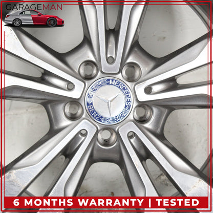 2015-2023 Mercedes W205 C300 Rear Wheel Rim 8.5Jx18H2 ET56 2054012902 OEM