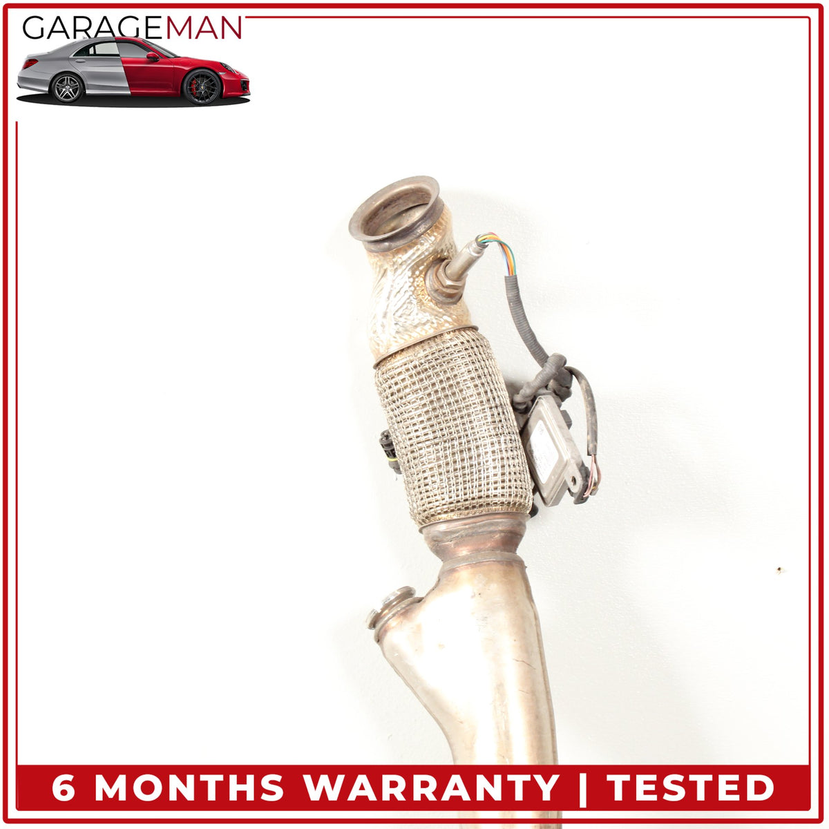 2014-2016 Mercedes W212 E250 Diesel Exhaust Mid Pipe Resonator Silencer OEM