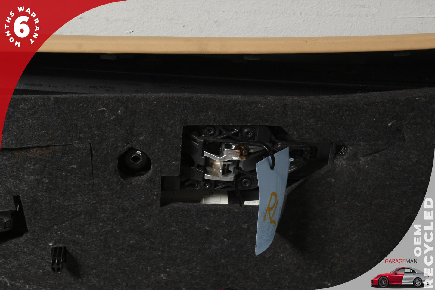 2010-2016 Porsche Panamera 970 Rear Left Driver Side Door Trim Panel Beige OEM