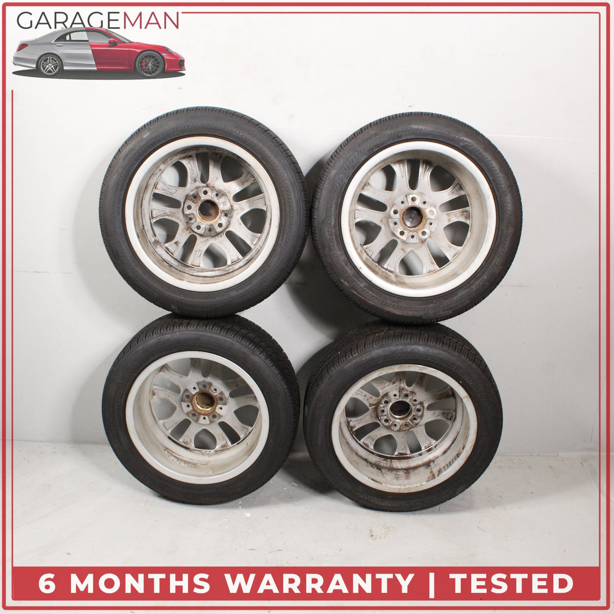 2010-2015 BMW X1 E84 Wheel Rim w/ Tire Set of 4 7.5JX17EH2 IS34 6861846 OEM