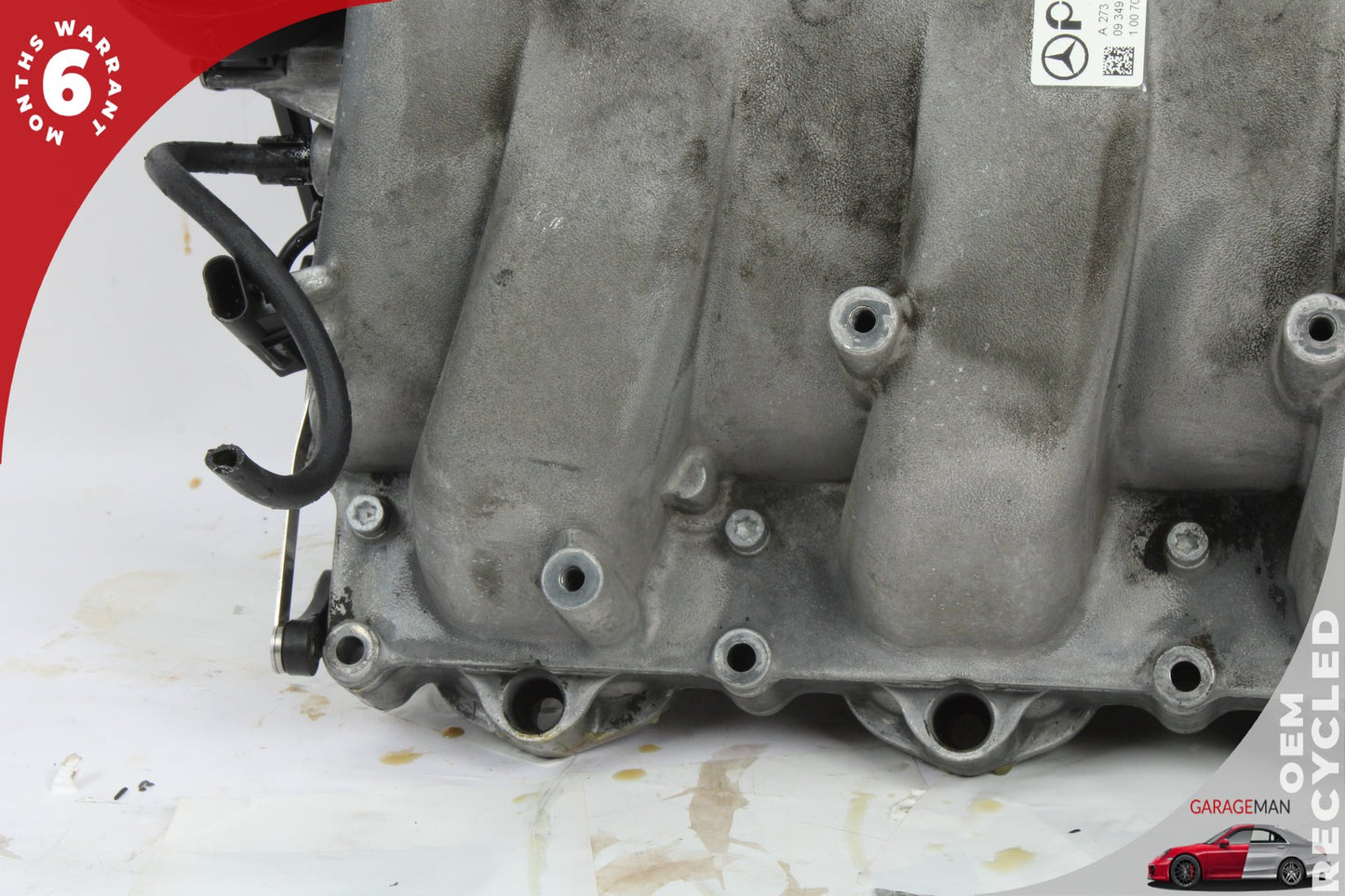 2007-2012 Mercedes W221 S550 Engine Intake Manifold w/ Mass Air Flow Sensor OEM