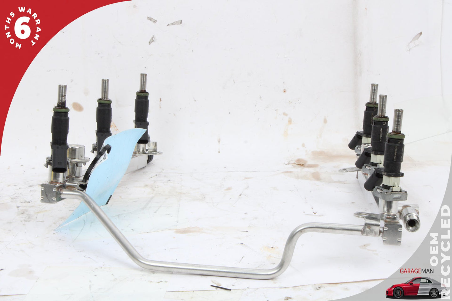 2005-2012 Mercedes W204 C300 Fuel Injector Rail w/ Injectors 2720700995 OEM