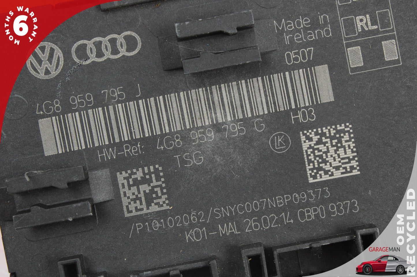 2012-2018 Audi A6 A7 Rear Left or Right Side Door Control Module 4G8959795J OEM
