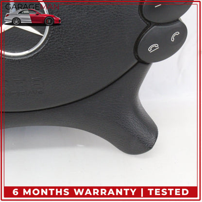2003-2012 Mercedes W211 E350 Front Left Side Steering Wheel Airbag Black OEM