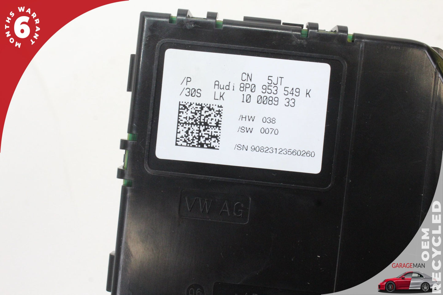 2008-2015 Audi TT 8J Steering Column Control Module 8P0953549 OEM