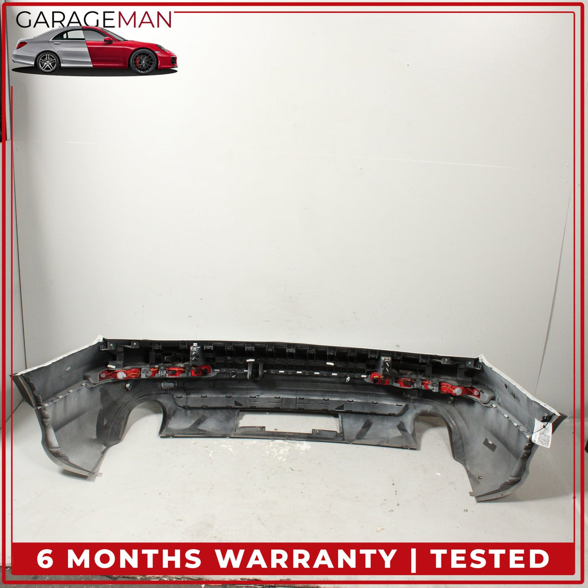 2010-2015 Audi Q7 Rear Bumper Cover Panel Glacier White Metallic OEM