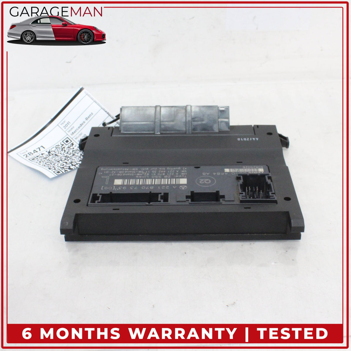 2007-2013 Mercedes W221 S400 Front Left Side Seat Control Module 2218707393 OEM