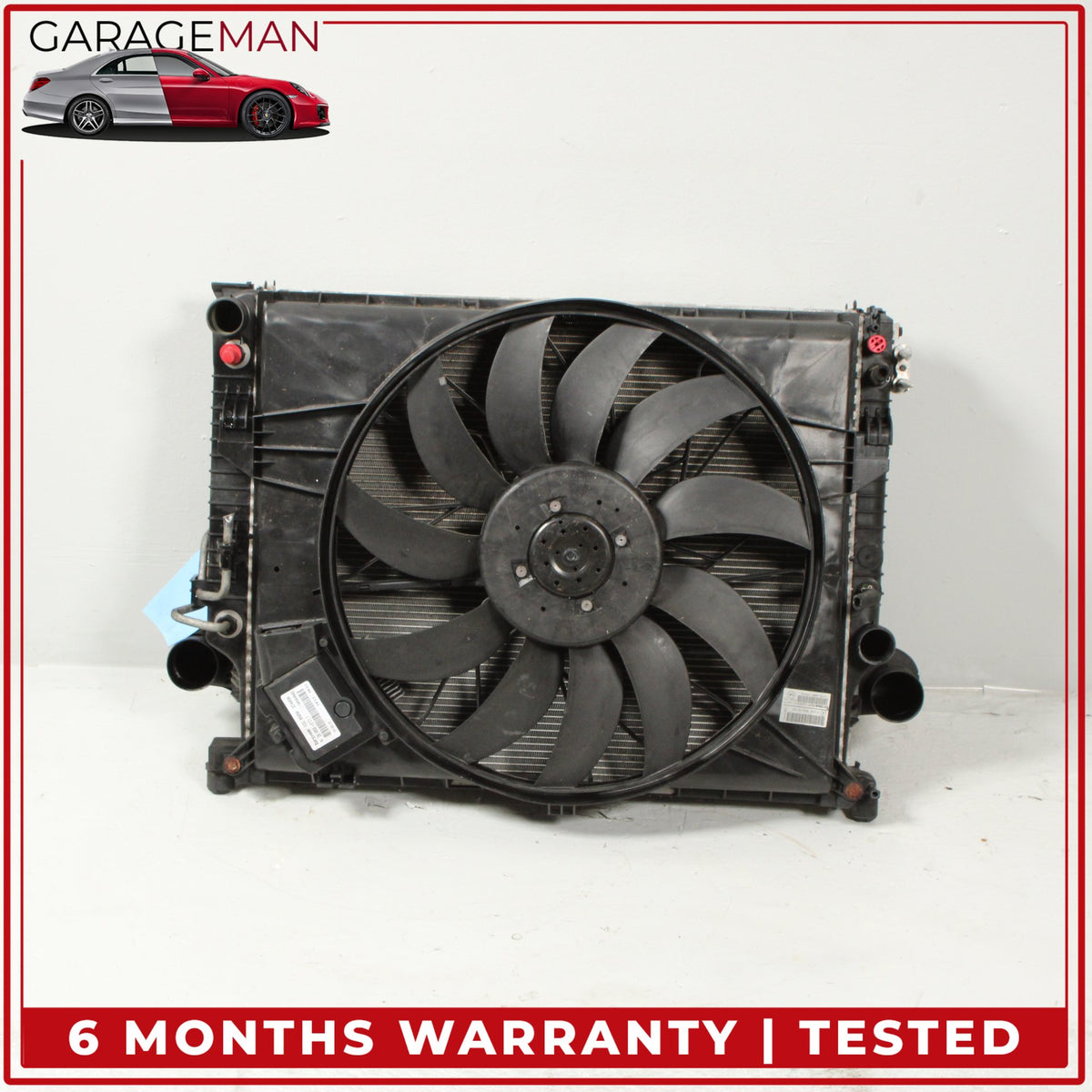 2010-2012 Mercedes W164 ML350 GL350 Engine Radiator Cooling Fan Motor Assy OEM