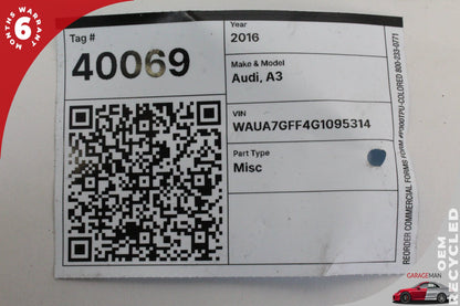15-18 Audi A3 8V Sedan Roof Shark Fin Antenna Module 8V0035503AK Genuine