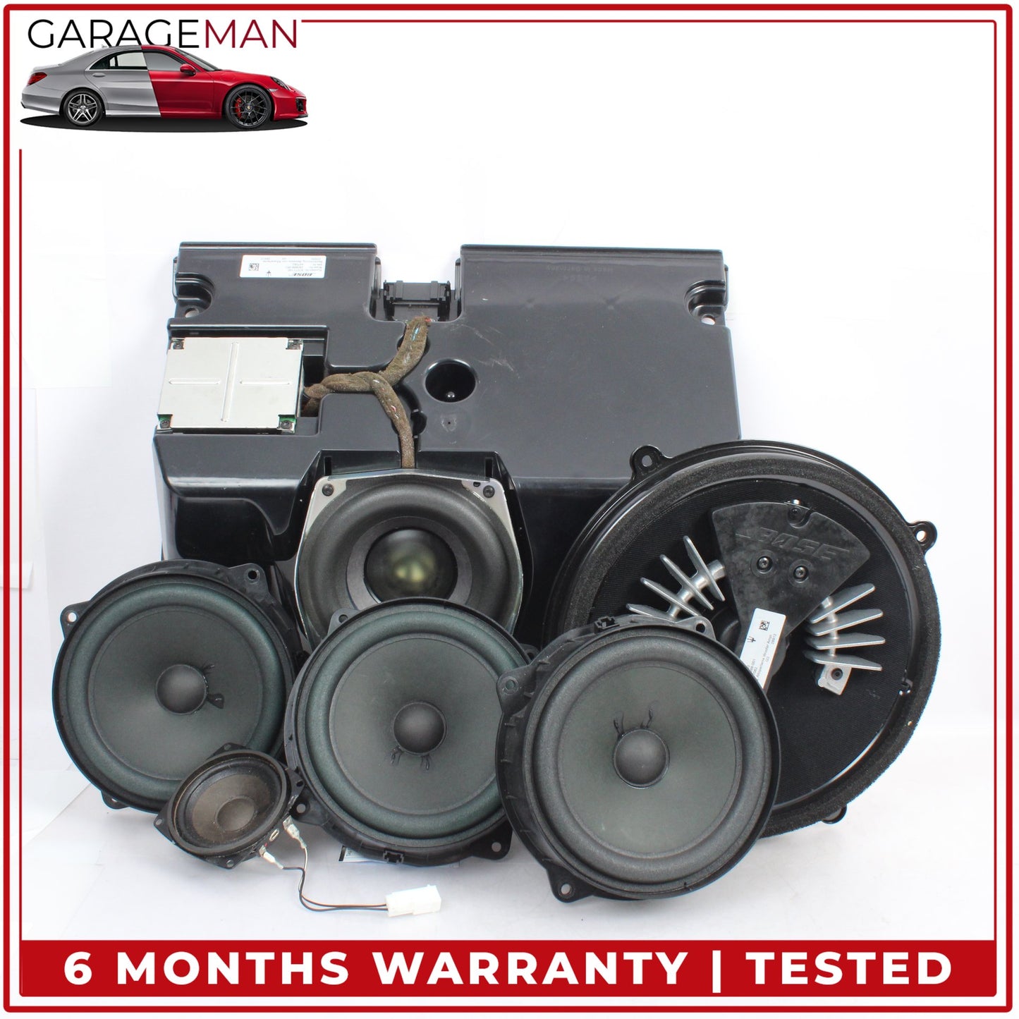 2003-2019 Maserati GranTurismo M145 Front Rear Audio Subwoofer Speaker Set OEM