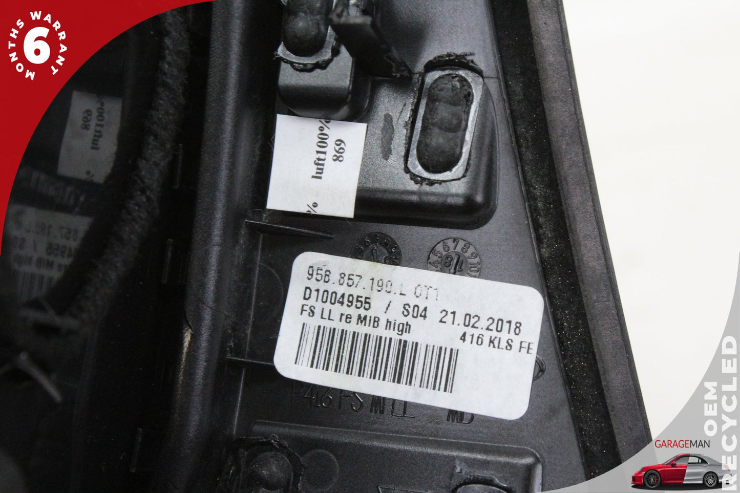 2015-2018 Porsche Macan 95B Front Left Dash AC A/C Air Vent 95B857190L OEM