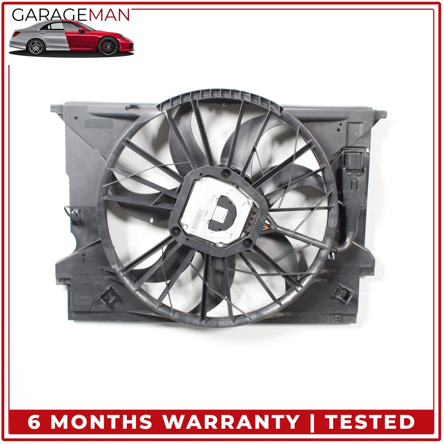 2003-2009 Mercedes-Benz E350 W211 Sedan Engine Radiator Cooling Fan Motor Assembly 3137229007 OEM