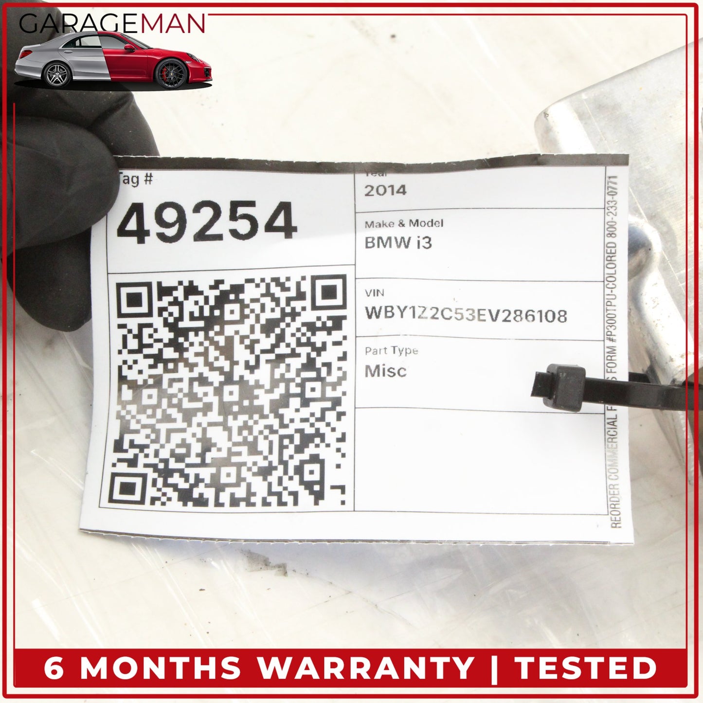2014-2021 BMW i3 I01 Front Right Bumper Reinforcement Bar Bracket 7375958 OEM