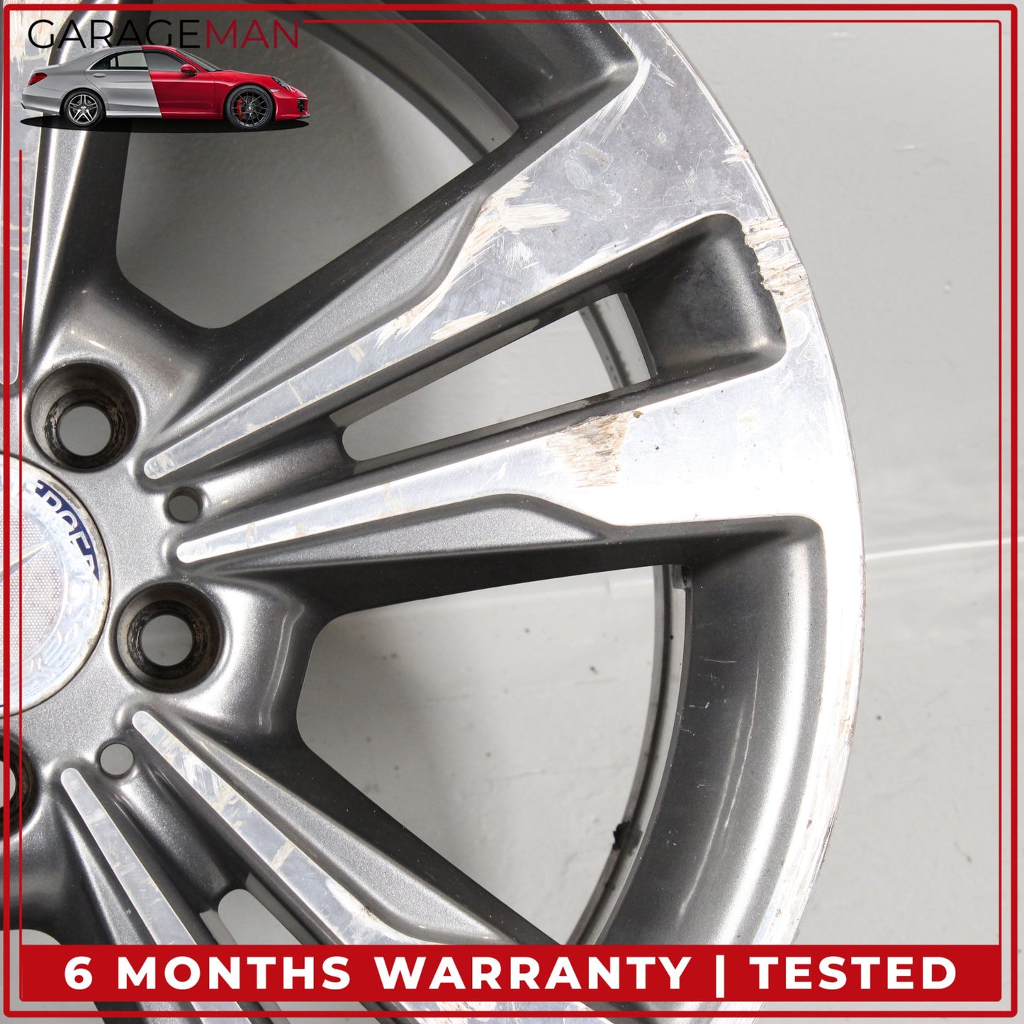 2014-2016 Mercedes W212 E350 Twin 5 Spoke Wheel Rim 8.5JX18H2ET48 2124015702 OEM
