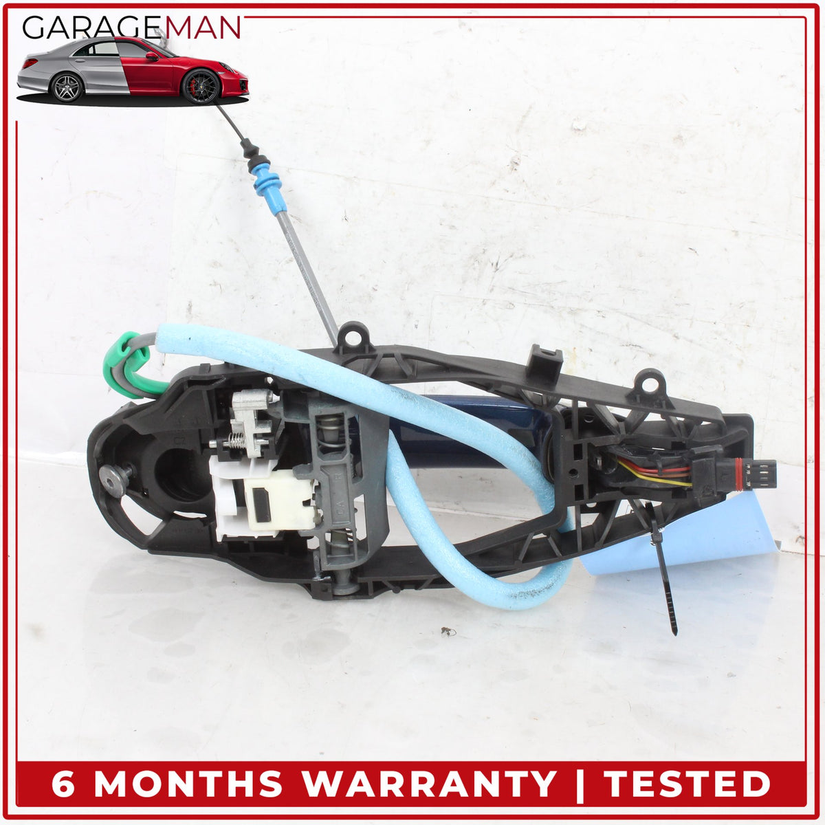2017-2024 BMW X3 X4 M550i Rear Right Side Exterior Door Handle Blue Metallic OEM