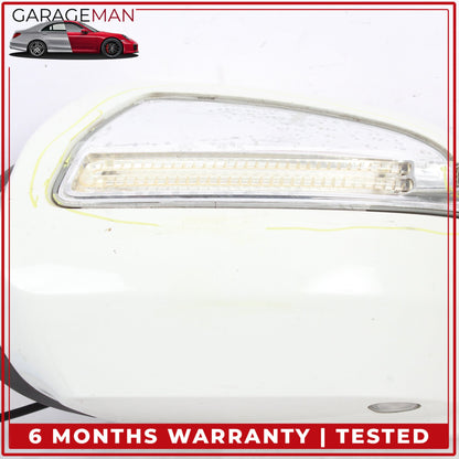2009-2012 Mercedes W164 ML350 Left Side Door Rear View Mirror Calcite White OEM
