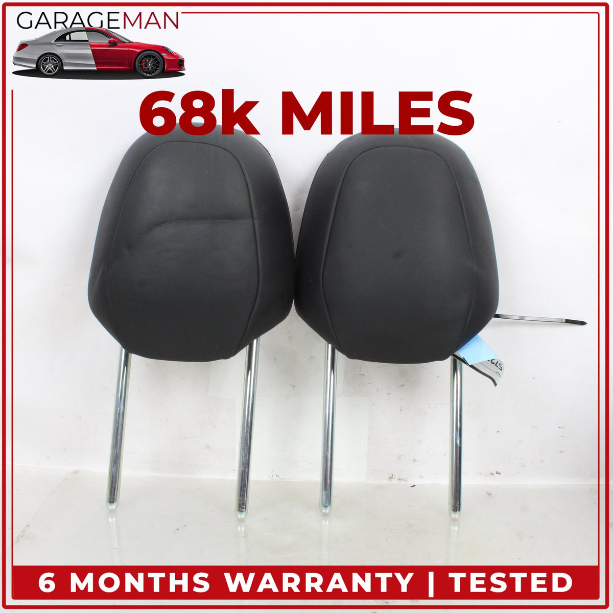 2017-2023 Tesla Model 3 Front Left & Right Headrest Pair 108909201G OEM