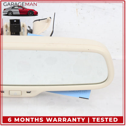 2012-2018 Audi A6 Front Upper Windshield Rear View Mirror w/ Auto Dim Beige OEM