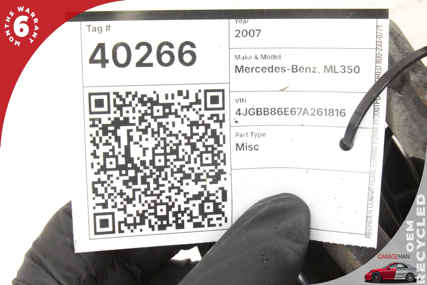 2006-2011 Mercedes-Benz ML350 W164 Station Wagon Rear Suspension Coil Springs 1643240304