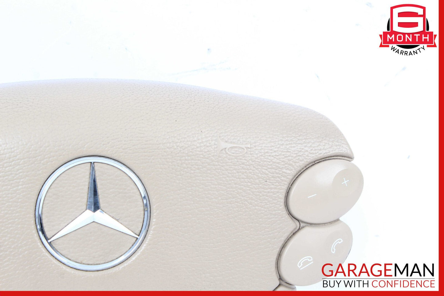 03-12 Mercedes W211 E350 E320 E550 Steering Wheel Airbag Air Bag Brown OEM