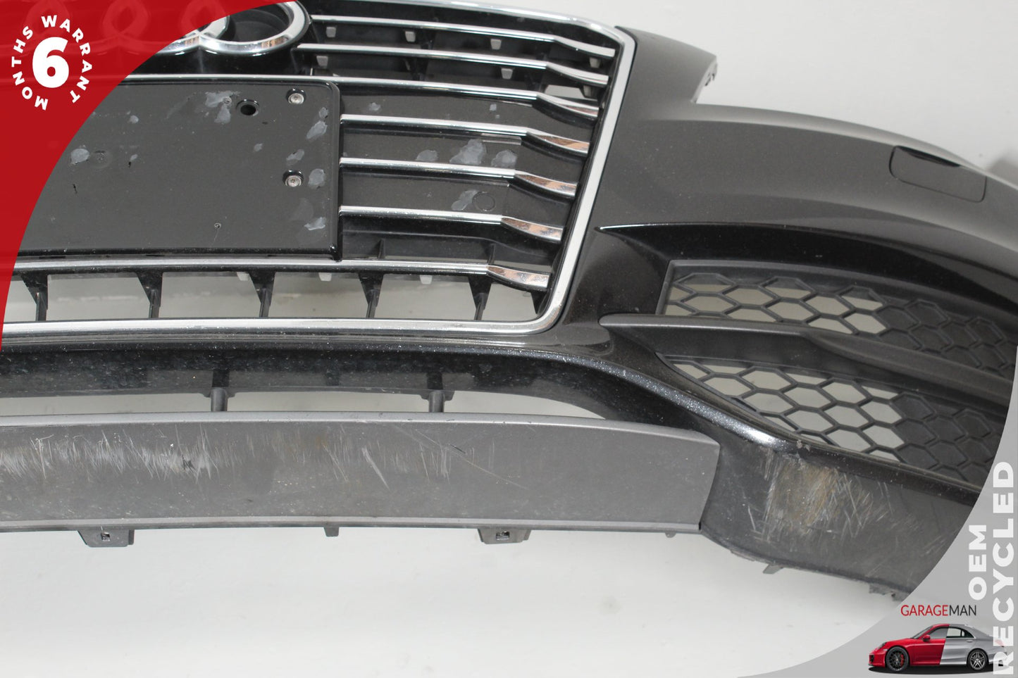 2012-2015 Audi A7 4G Sedan Front Bumper Cover 4G8807065AH Phantom Black Pearl OEM