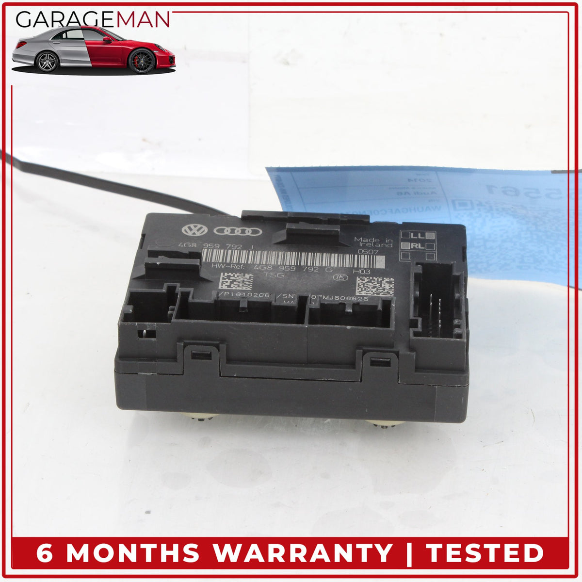2012-2018 Audi A6 Front Right Passenger Side Door Control Module 4G8959792J OEM