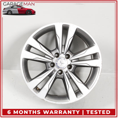 2014-2016 Mercedes W212 E350 Twin 5 Spoke Wheel Rim 8.5JX18H2ET48 2124015702 OEM