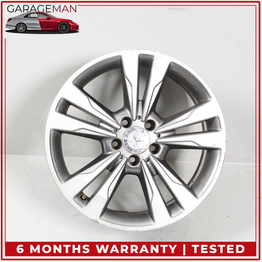 2014-2016 Mercedes W212 E350 Twin 5 Spoke Wheel Rim 8.5JX18H2ET48 2124015702 OEM