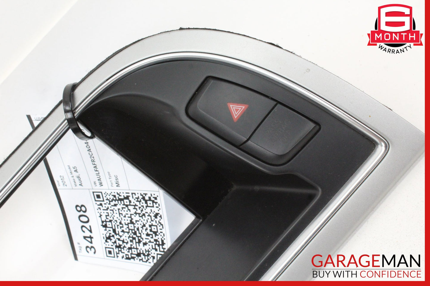 2008-2017 Audi A5 S5 Front Center Dash Display Screen Trim Cover 8T1857186H OEM