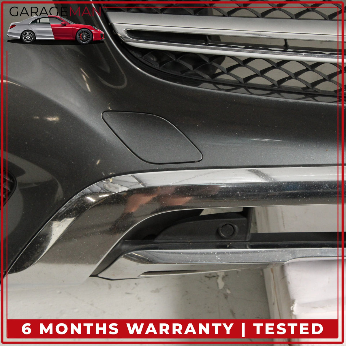 2016-2019 Mercedes X253 GLC300 Front Bumper Cover Assembly Gray Metallic OEM