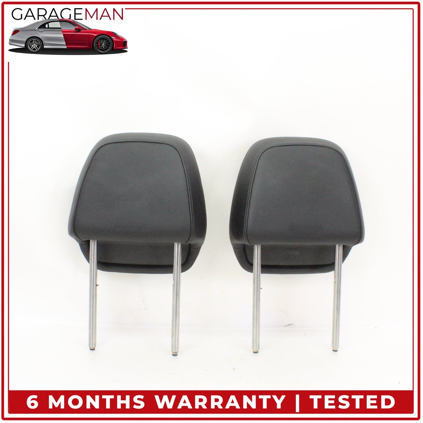 2011-2014 Porsche Cayenne 958 Front Left and Right Side Seat Headrest Black OEM