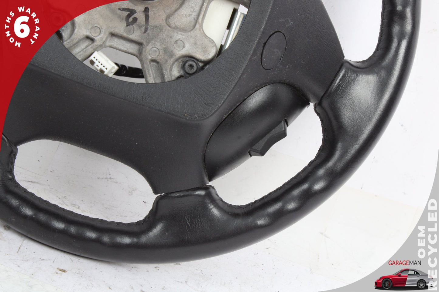2002-2005 Ford Thunderbird Front Left Side Steering Wheel Black 3W6A3F563ACW OEM