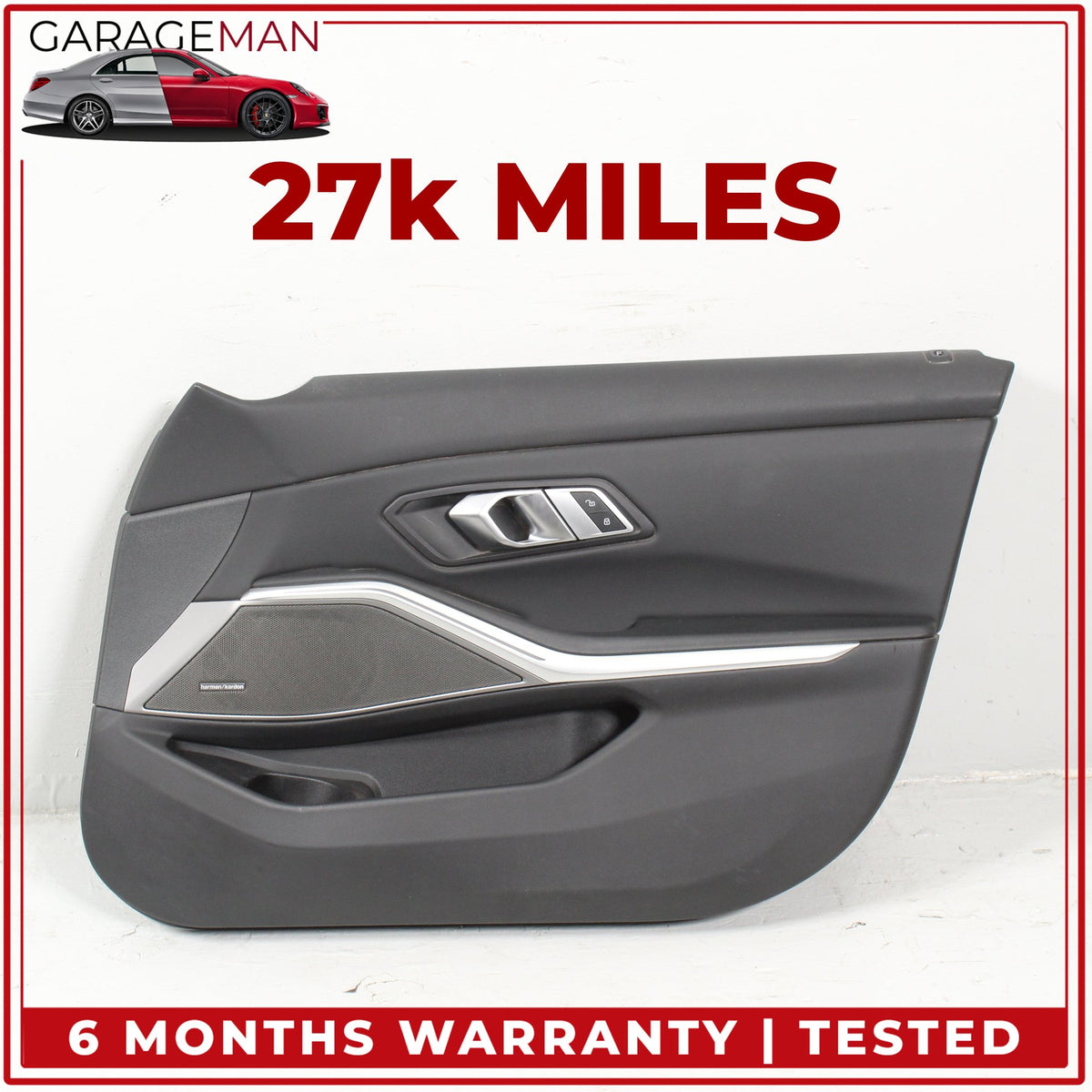 2019-2025 BMW M340i G20 Front Right Passenger Side Interior Door Trim Panel OEM