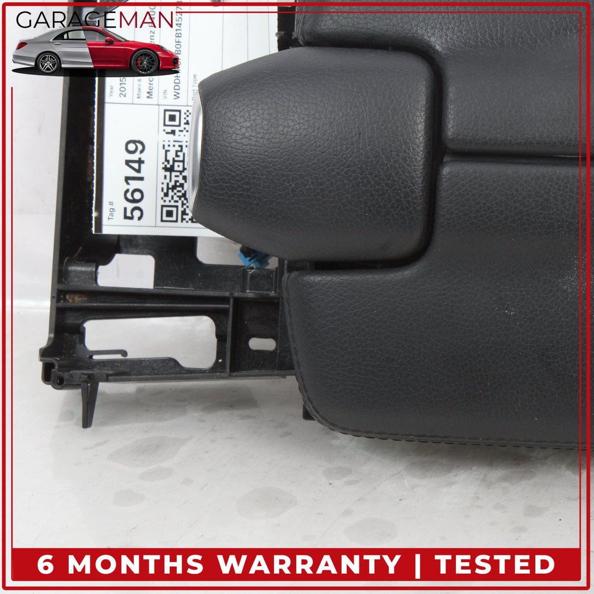 2010-2016 Mercedes W212 E400 Front Center Console Armrest Arm Rest Black OEM