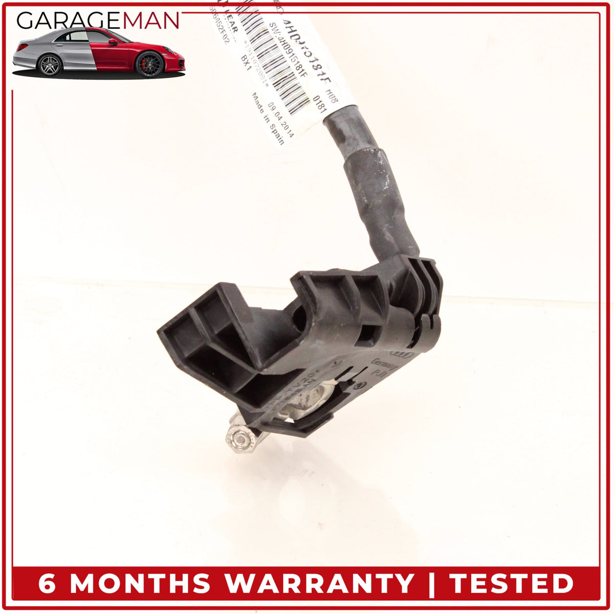 2011-2018 Audi A8 S8 Negative Battery Wire Wiring Cable w/ Sensor 4H0915181F OEM
